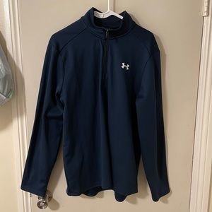 Blue Under Armour Mid Zipper Fleece